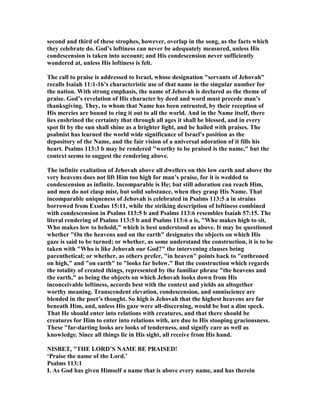 Psalm 113 commentary | PDF