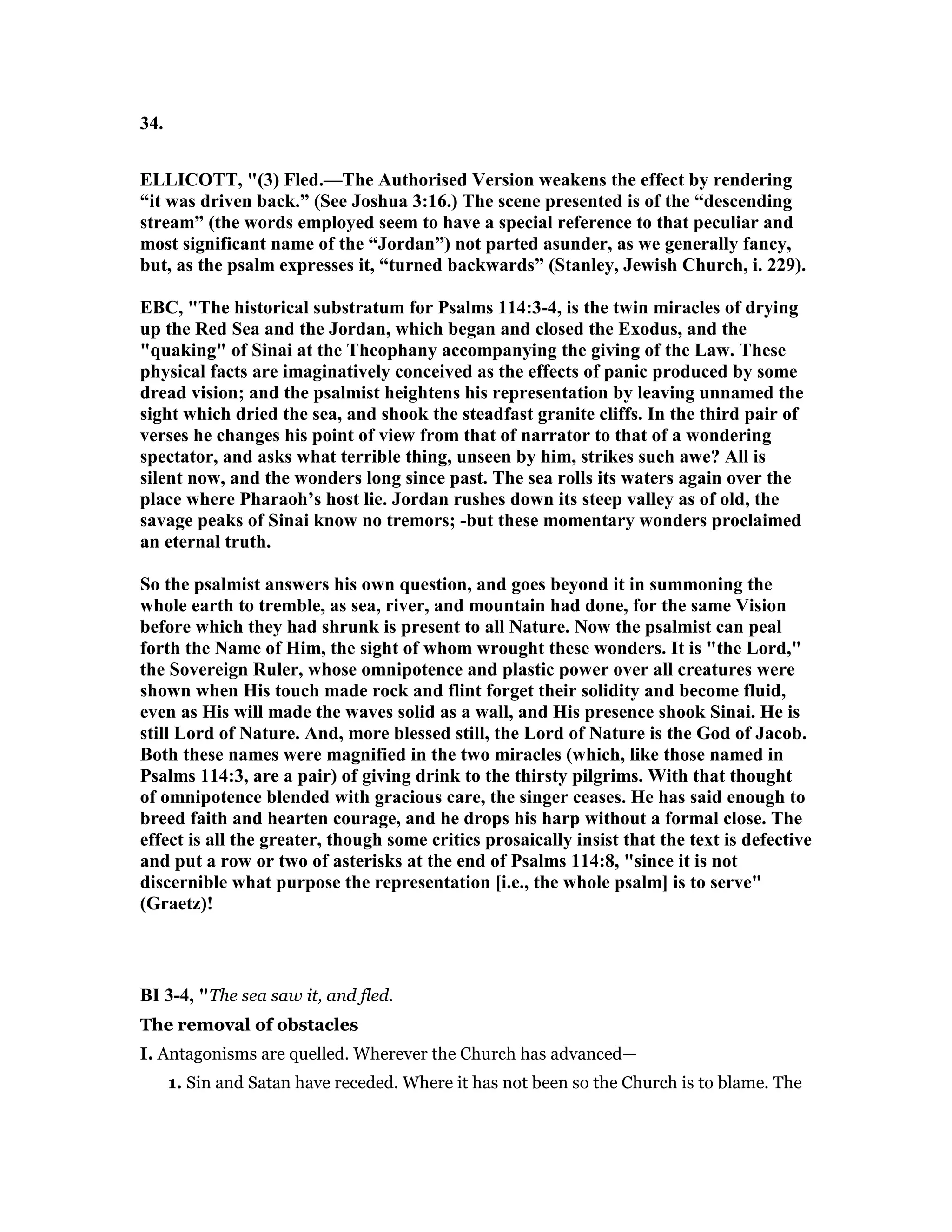 Psalm 114 commentary | PDF