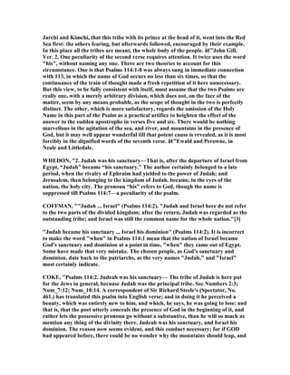 Psalm 114 commentary | PDF