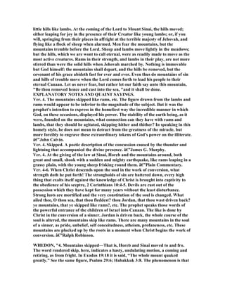 Psalm 114 commentary | PDF