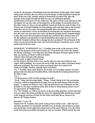 Psalm 114 commentary | PDF