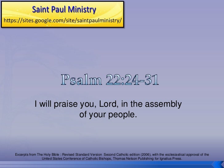 Responsorial psalm picture
