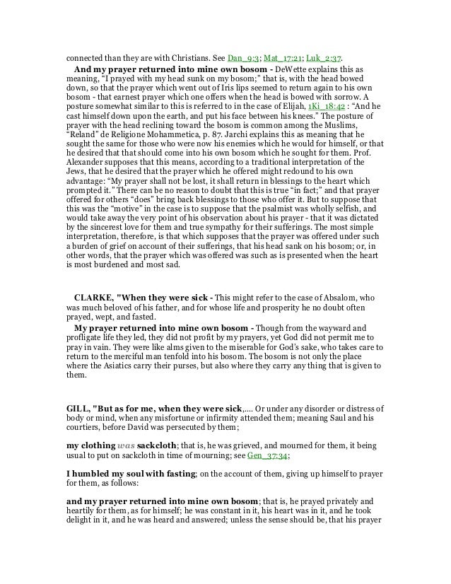 Psalm 35 Commentary Psalm 35 Commentary