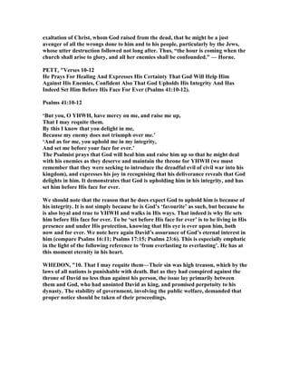 Confounded Enemies Psalm 41 commentary | PDF