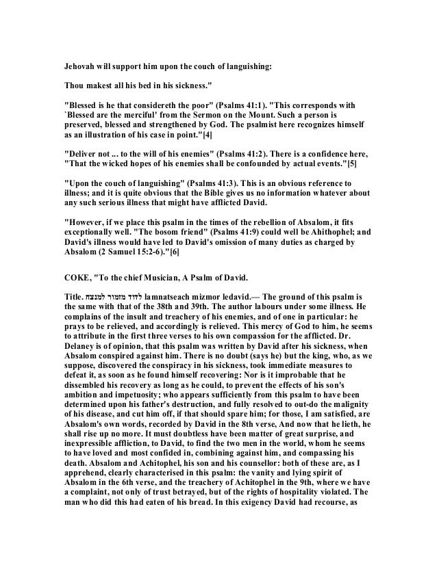 Psalm 41 Commentary psalm-41-commentary