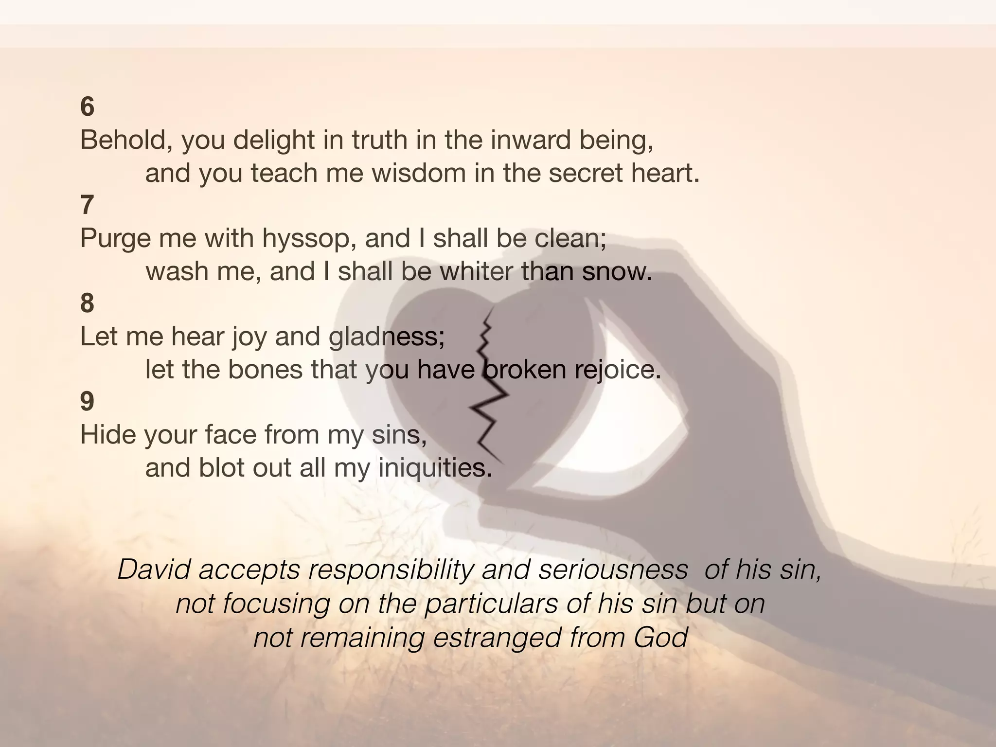 Psalm 51 - a plea for mercy based on the nature and pleasures of God | PDF