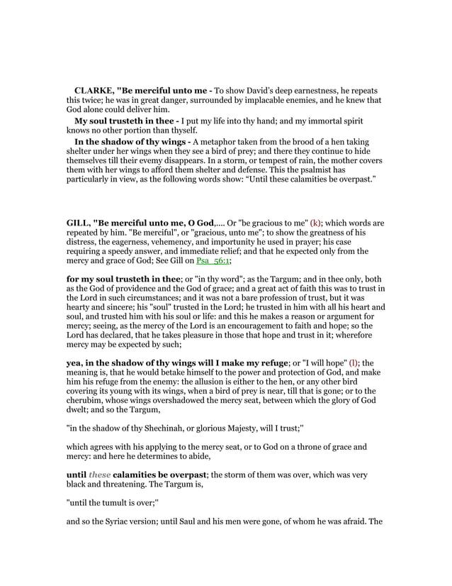 Psalm 57 Commentary PDF Christianity Religion Spirituality Psalm 57 commentary pdf christianity religion spirituality