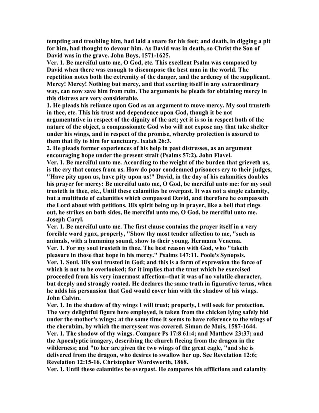 Psalm 57 Commentary PDF Christianity Religion Spirituality Psalm 57 commentary pdf christianity religion spirituality