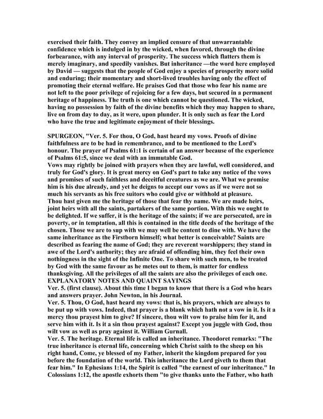 Psalm 61 Commentary PDF Psalm 61 Commentary PDF