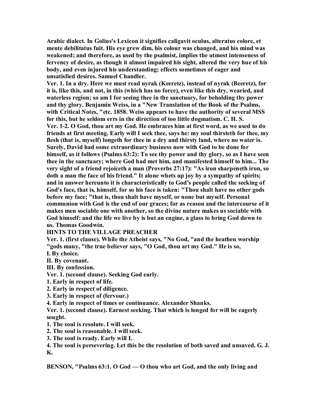 Psalm 63 Commentary Psalm 63 Commentary