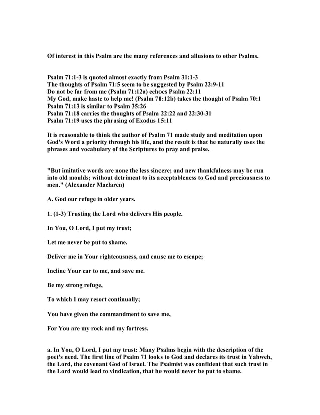 Psalm 71 Commentary psalm-71-commentary