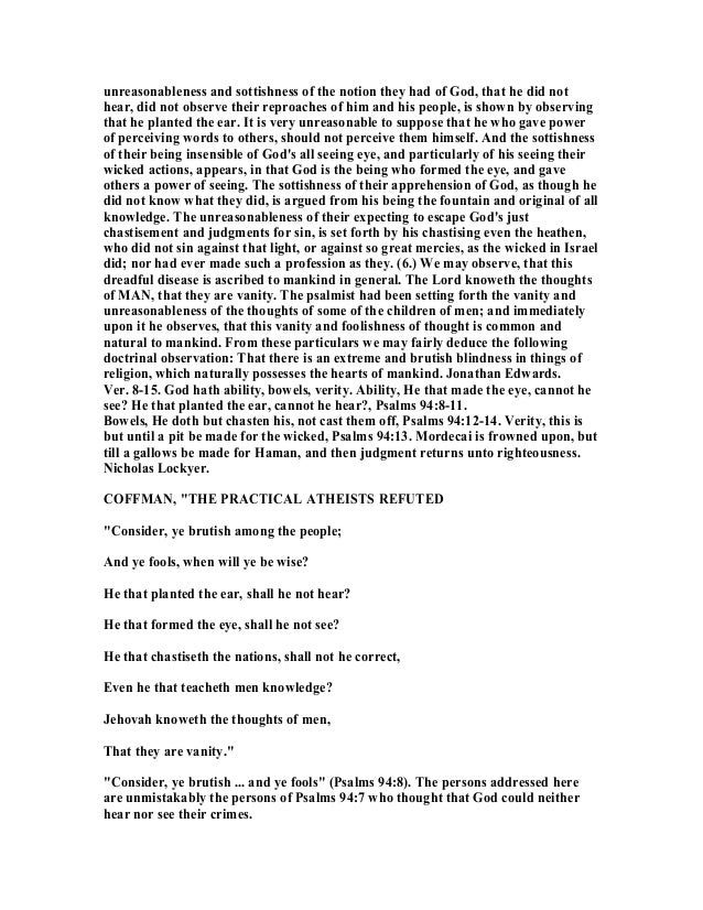 Psalm 94 Commentary Psalm 94 Commentary