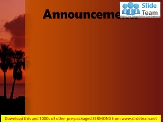 Announcements