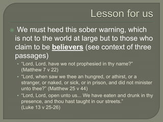 The 13 direct quotations by Jesus