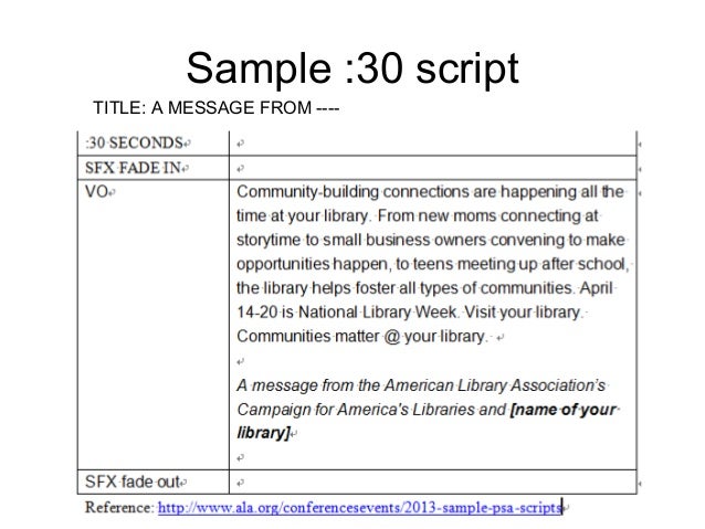 psa script template