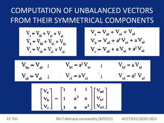 PSA - it tells the information anout symmetrical components | PPT