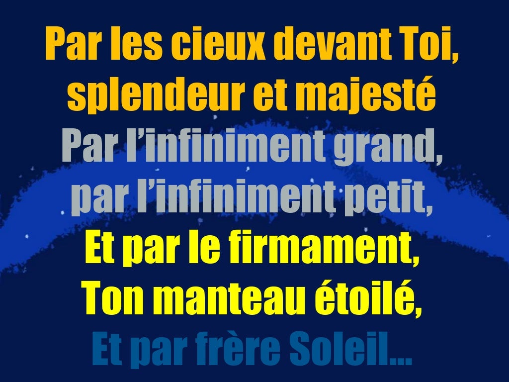 Paroles De Patrick Richard Psaume De La Création