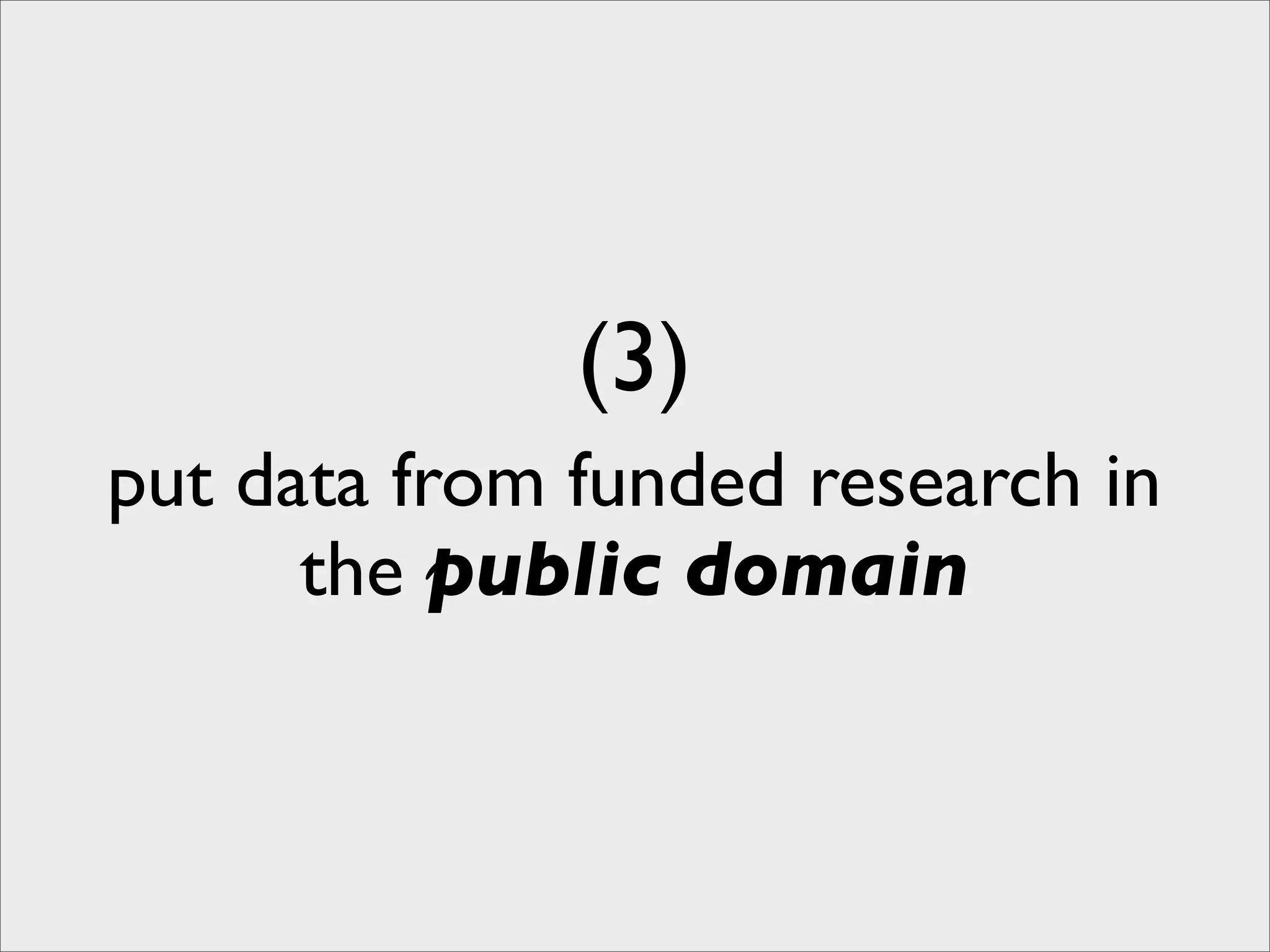 Laying out the Principles of Open Science