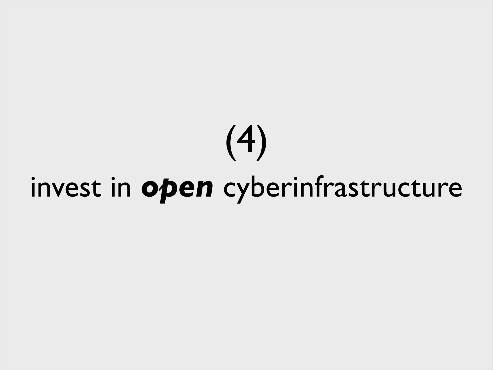 Laying out the Principles of Open Science