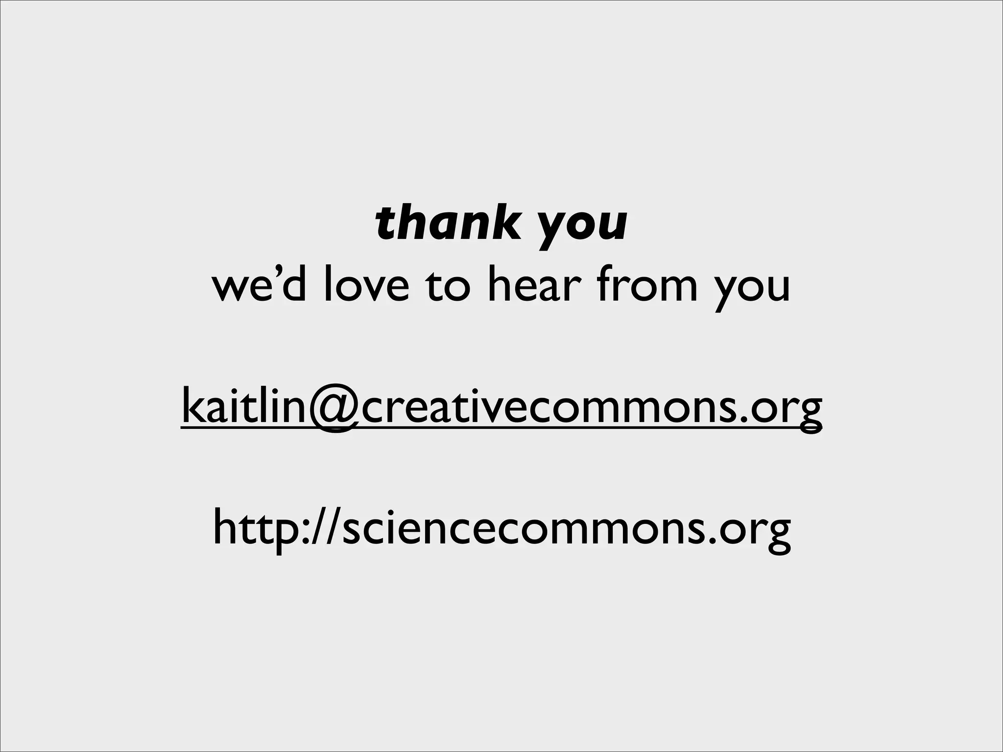 Laying out the Principles of Open Science