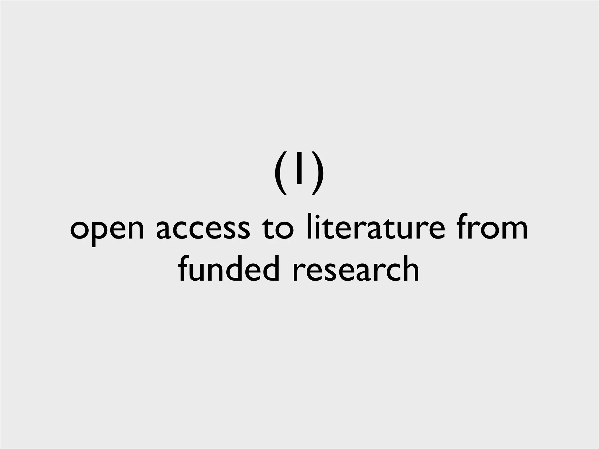 Laying out the Principles of Open Science
