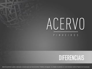 Material preliminar sujeito a alteração e exclusivo para uso interno da Even. Proibida a divulgação. As unidades só poderão ser comercializadas mediante Registro de Incorporação
 