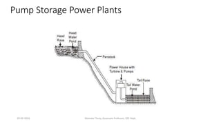 Pump Storage Power Plants
20-02-2024 Manidar Thula, Associate Professor, EEE Dept.
 