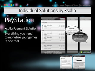 Your Personal Payment Team @ xsolla.com


Individual Solutions by Xsolla
 