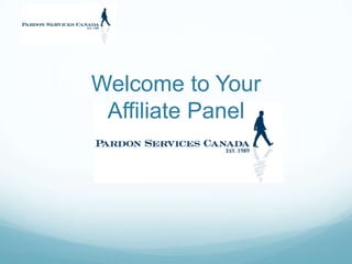Welcome to Your Affiliate Panel 