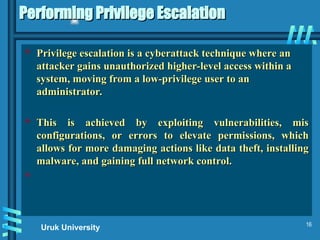Understanding Persistence and Privilege Escalation in Cybersecurity ...