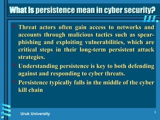 Understanding Persistence and Privilege Escalation in Cybersecurity ...