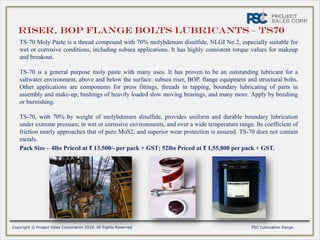 PSC Specialty Lubricants for the Marine & Offshore Drilling Industry | PDF