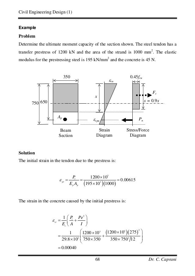 Prestressed Concrete Design Prestressed Concrete Design