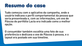 Resumo do case
 