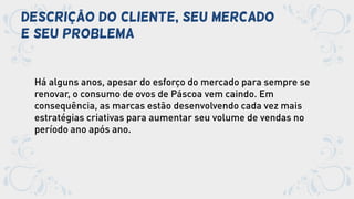 DESCRIÇÃO DO CLIENTE, SEU MERCADO
E SEU PROBLEMA
 