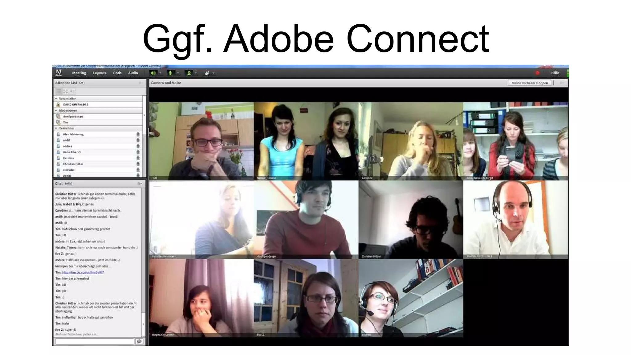 Ggf. Adobe Connect 