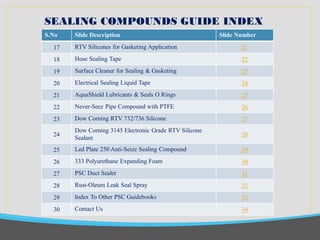 PSC Sealing Compounds | PPT