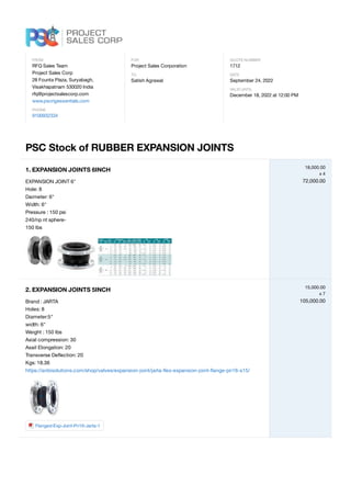 PSC Stock of RUBBER EXPANSION JOINTS.pdf