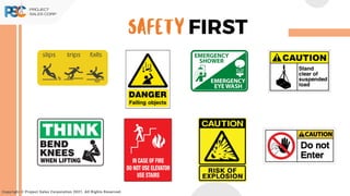 FIRST
Copyright © Project Sales Corporation 2021. All Rights Reserved.
SAFETY
 