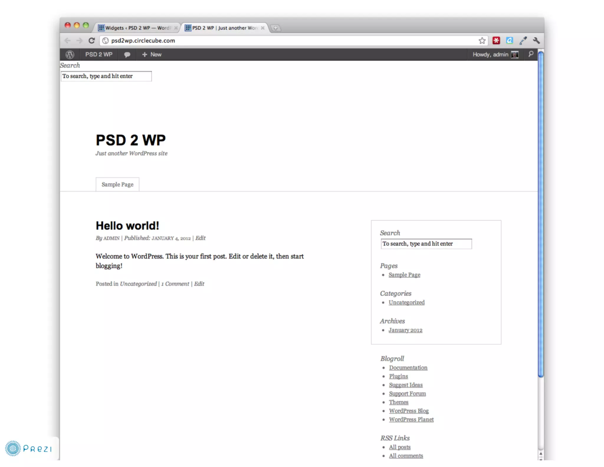 From PSD to WP Theme