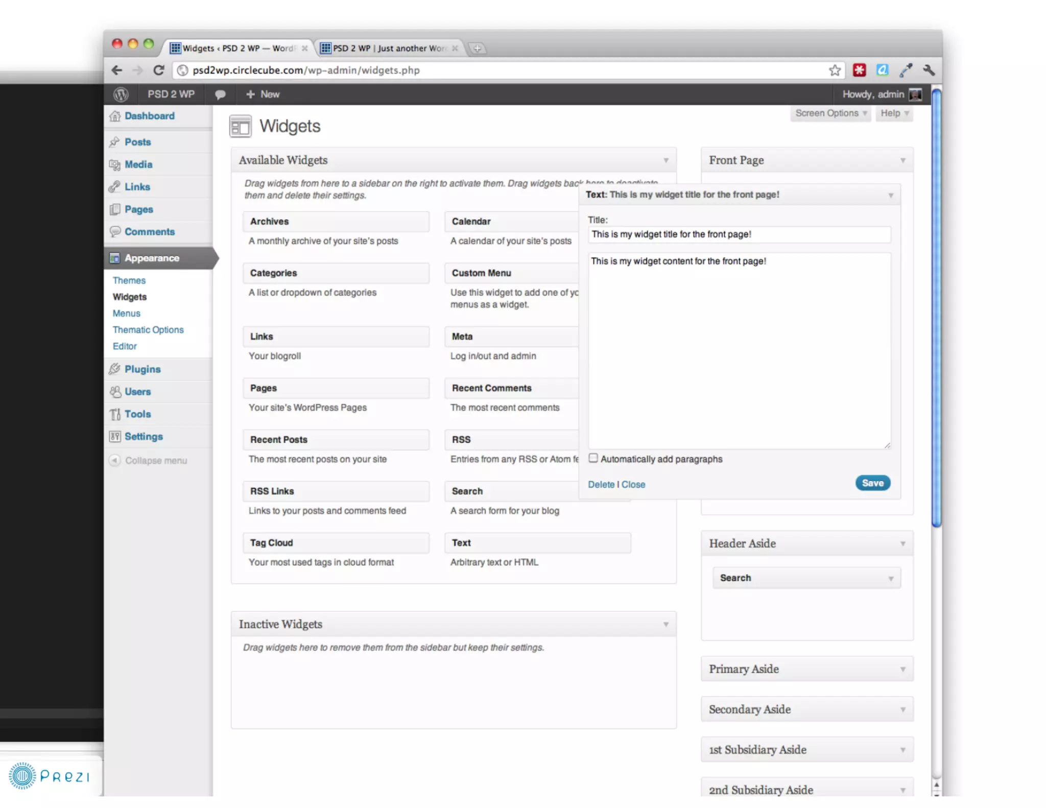 From PSD to WP Theme