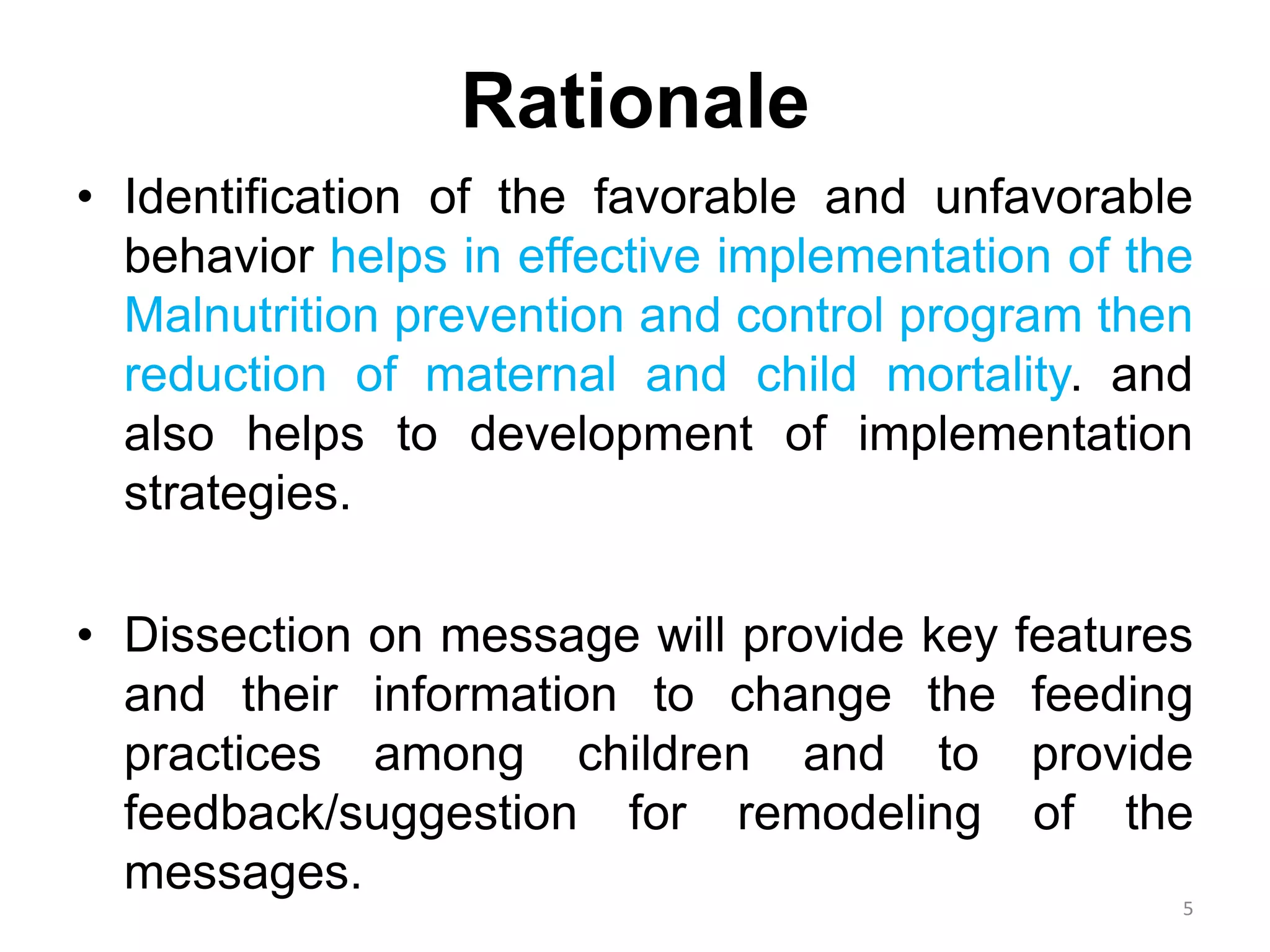 Key Message Dissections on Complementary Feeding and Assessing the ...
