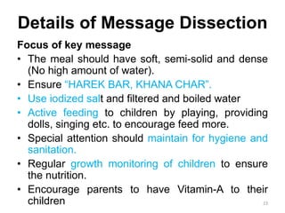 Key Message Dissections on Complementary Feeding and Assessing the ...