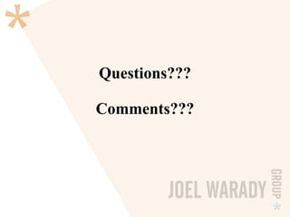 Questions??? Comments??? 
