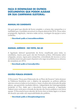 Manual do Candidato do PSDB 2016