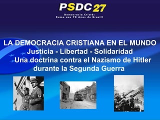 Italia : Alcide de Gásperi funda el Partido
            Demócrata Cristiano.
 