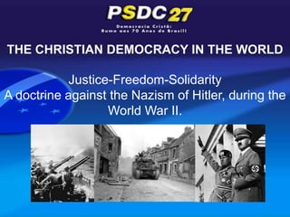 1942 - Italy:

   Alcide De Gasperi establishes the Christian
               Democratic Party.
 