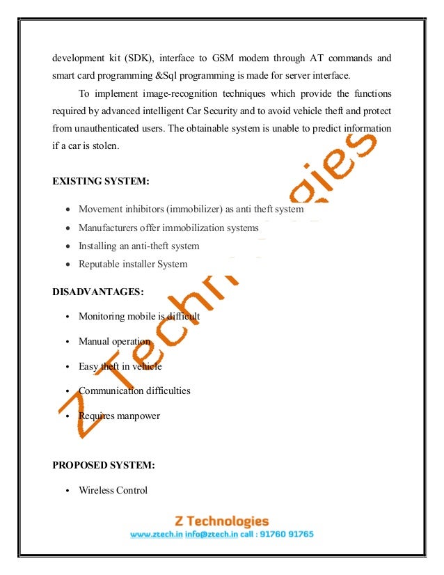 Psdot 10 real time smart car lock security system using