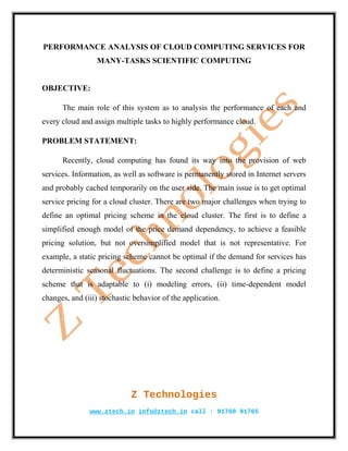 Psdot 18 performance analysis of cloud computing | PDF