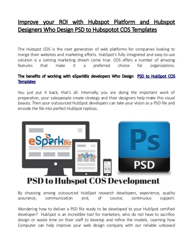 PSD To Hubspot COS Development Hubspot COS Templates